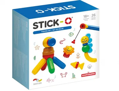 Obrázok produktu pre magnetická stavebnica ryba 26 kusov viacfarebná
