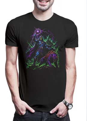 Produktbild von Urban Backwoods Skeletor Panthor, Herren T-Shirt, Farbe: Schwarz, Größe: XS