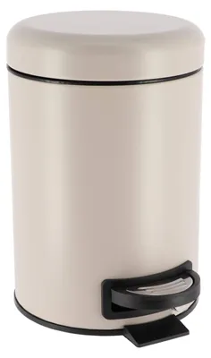 Produktbild von Metallabfalleimer mit fallschutz 3l - taupe matt - Tendance