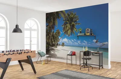 Produktbild von Komar Fototapete "Maldives", bunt, 388 x 270 cm