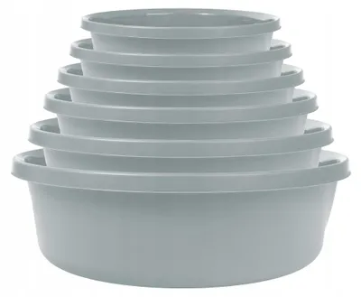 Image de Bassine à linge - Bassine en plastique ronde, 20 litres - Grande bassine pour le linge et les sous-vêtements