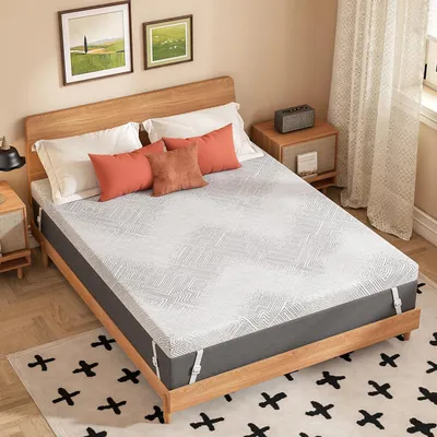 Obrázok produktu pre Matracový topper s vrstvou z pamäťovej peny a gélom, rozmer 140x200 cm, výška 8 cm, farba: biela
