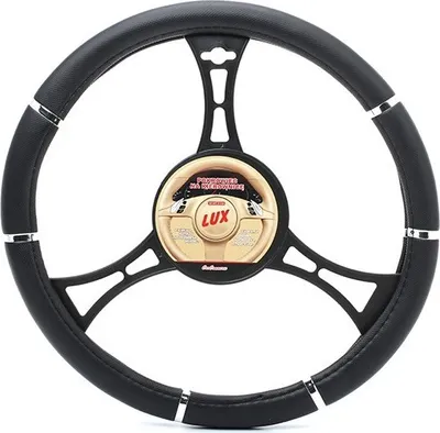 Produktbild von CARCOMMERCE 61128 Lenkradbezug Ø37-38cm Schwarz Lenkradhülle