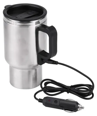 12V Auto-Heizbecher 450 ml Edelstahl Reisebecher Kaffee Tee