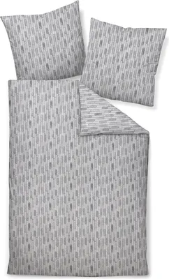 Produktbild von Janine Design Bettwäsche-Garnitur Mako-Soft-Seersucker 20149 TANGO Farbe greige Größe 135x200+80x80