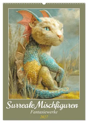 Produktbild von Surreale Mischfiguren - Fantasiewerke (Wandkalender 2027 DIN A2 hoch), CALVENDO Monatskalender