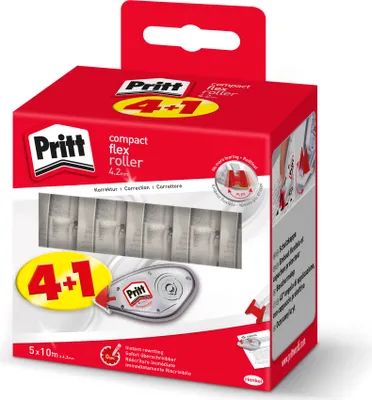 Image de Pritt Korrektur Roller Compact Flex Roller 4.2 EcoPack 4+1 retail