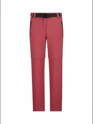 Produktbild von CMP Mädchen Zip Off Stretch Hose mit Gürtel und Dry Function pink 128