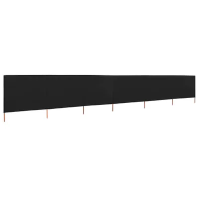 Immagine prodotto di vidaXL 6 pezzi di tessuto frangivento 800 x 160 cm nero