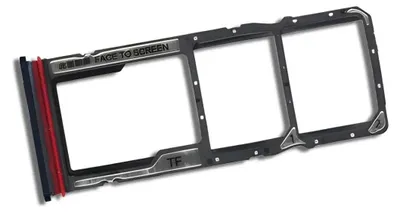 Produktbild von Original Dual-SIM-Kartenhalter mit microSD Slot für Xiaomi Redmi 15C 4G (25078RA3EA), Schwarz