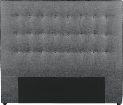 Produktbild von Gestepptes Bett Kopfteil 180 cm - Stoff - Grau - FRANCESCO