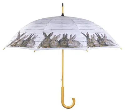 Imagen del producto de Mars & More: Paraguas con forma de conejo, hecho de madera, modelo RS26