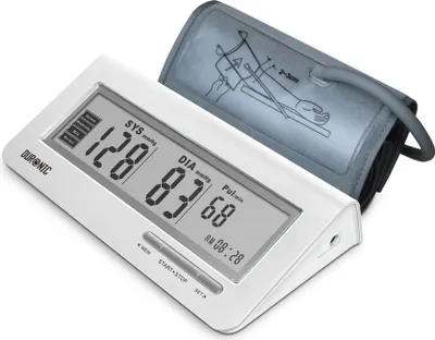 Produktbild von Duronic BPM400 Elektronisches Oberarm Blutdruckmessgerät mit einstellbarer Manschette 22-42 cm – Automatische Blutdruckmessung – Medizinisch  – Großer LCD Bildschirm