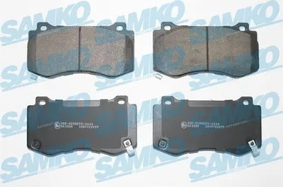 Produktbild von SAMKO Bremsbeläge Satz Vorne Bremsklötze für JEEP GRAND CHEROKEE III (WH, WK) 5SP2099