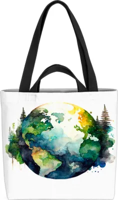 Produktbild von VOID Erde Umwelt Earthday Natur Tasche 33x33x14cm,15l Einkaufs-Beutel Shopper Einkaufs-Tasche Bag