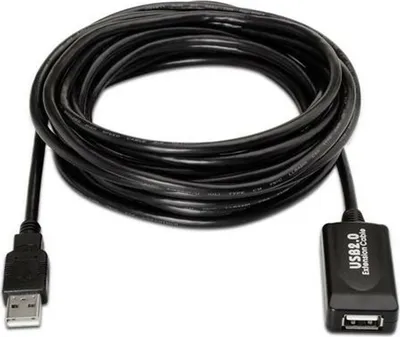 Produktbild von AISENS A101-0020, 15 m, USB A, USB A, USB 2.0, Schwarz