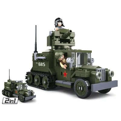 Produktbild von Sluban Allied HalfTrack 2 in 1 Armee M38-B0685