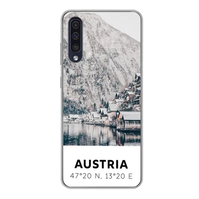 Produktbild von MuchoWow® Handyhülle Schutzhülle Hülle für Samsung Galaxy A50 Österreich - Wasser - Berge - Alpen Silikon Softcase Handy Hülle - Mobiltelefonhülle