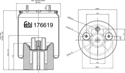 Image de Soufflet de suspension, suspension pneumatique