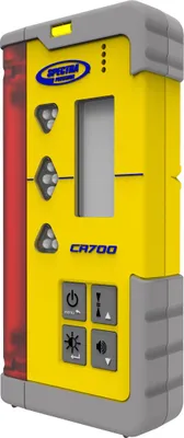 Produktbild von Spectra Precision CR700 Kombi-Laserempfänger – Maschinenempfänger & Handempfänger mit Magnet- & Stangenhalterung, Funk, IP67, LED-Anzeige