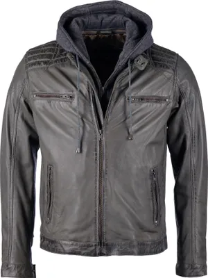 Produktbild von JCC Lederjacke 993 Herren grey 50