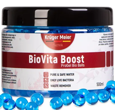 Image de Kruger Meier BioVita Boost - bactéries dans des billes de gel pour aquarium