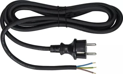 Image de Câble De Raccordement Avec Fiche Droite Ip44 3*2,5 H07Rn-F 3M Noir - E+20-026