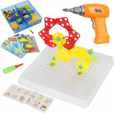 Zdjęcie produktu dla Zestaw Konstrukcyjny Z Wiertarką 6W1 Kreatywny 3D