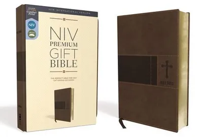 Produktbild von Niv, Premium Gift Bible, Leathersoft, Brown, Red Letter Edition, Comfort Print