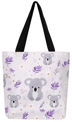 Produktbild von Große Canvas Schultertasche mit Katzenmotiv für Damen