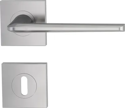 Produktbild von GRIFFWERK Rosettengarnitur REMOTE Schraubtechnik eckig WC-Schloss Graphitschwarz
