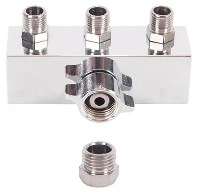 3-Wege-Luftverteiler für Airbrush, 1/8 Zoll BSP