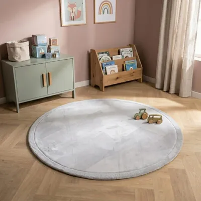 Produktbild von Volero - Spielmatte Rund - Jip Grau - Ø 80 cm - Kinderzimmer, Babyzimmer