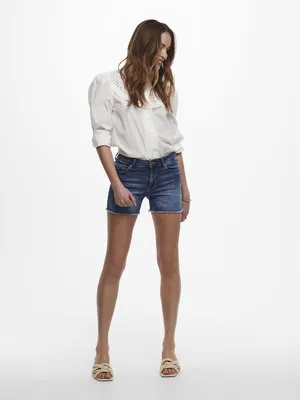 Produktbild von ONLY 15196303, Weiblich, Erwachsener, Blau, Blue / Dark Blue Denim, S, Einfarbig