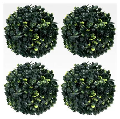 Produktbild von Dekoration für Haus und Garten, künstliche Buchsbaumkugeln, 4 Stück, 12 cm