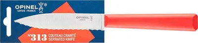 Image de Opinel Essentiels+ No.313 rouge Couteau de cuisine cannelé Lavable en machine