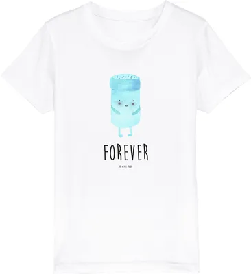 Produktbild von Mr. & Mrs. Panda Kleinkinder T-Shirt Beste Freunde Salz 5-6 Jahre (110/116) - Weiß - Geschenk, Fehlende Keywords, Kinder Baumwoll, Kindershirt, Teenager, Jungen