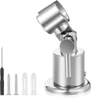 Immagine prodotto di Supporto metallico per soffione doccia con fissaggio universale