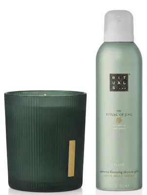Produktbild von Rituals Jing Pflege und Duft Duo mit Kerze und Duschgel