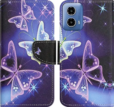 Produktbild von Motorola Moto G35 Hülle - Coverup Klapphülle - Schmetterlinge