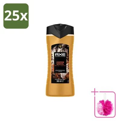 Produktbild von 25 x Axe Douchegel Copper Santal - 300 ml - Sparpackung - 25 Stücke