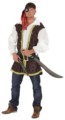 Produktbild von Pirat Freibeuter Piratenkostüm für Herren Gr. M - xXXL, Größe:XXL
