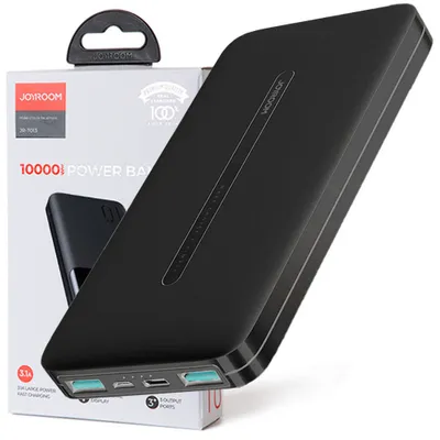 Produktbild von Joyroom Powerbank 10000Mah 2,1A 2X Usb Schwarz (Jr-T012 Schwarz)