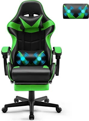 Produktbild von JUNG Gaming-Stuhl Soontrans Gaming Stuhl Bürostuhl Ergonomisch, Lendenkissen verstellbar (150Kg belastbar, Zockerstuhl, Zocker, Sessel Gaming, 1 St)