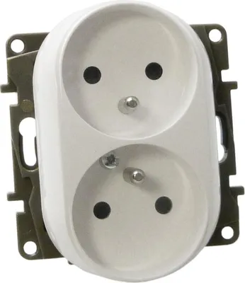 Immagine prodotto di Presa doppia 2P+Z con messa a terra tipo-E sistema francese/belg NILOE 764542 Legrand 2703