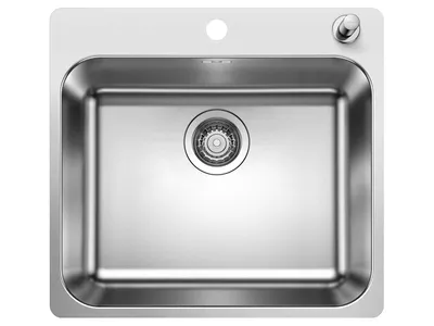 Produktbild von BLANCO SUPRA 500-U, Unterbauspüle, Rechteckig, Edelstahl, Edelstahl, 1 Becken, 500 x 400 mm
