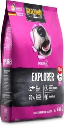 A bag of dog food.