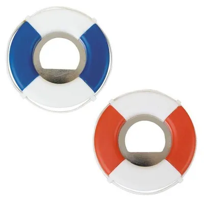 Flesopener Rettungsring rot/weiß Kunststoff Stahl 7 cm