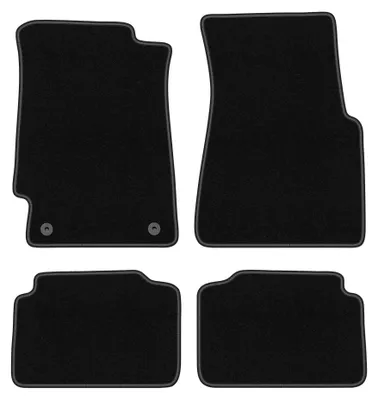Zdjęcie produktu dla Dywaniki samochodowe welurowe BASIC do: Honda Civic V (1991-1996, hatchback) czarne, z mocowaniami