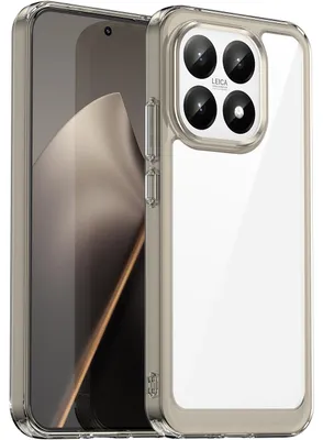 Produktbild von Hülle für Xiaomi 15T, Klar Rückseite Stoßfeste TPU Silikon Bumper Schutzhülle Grau